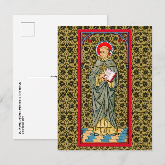 St. Thomas Aquinas (VVP 003) Postkarte (Vorne/Hinten)