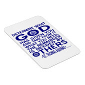 St. Thomas Aquinas Zitat Magnet (Rechte Seite)