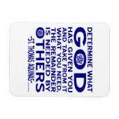 St. Thomas Aquinas Zitat Magnet (Horizontal)