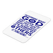 St. Thomas Aquinas Zitat Magnet (Linke Seite)