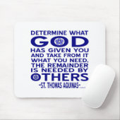 St. Thomas Aquinas Zitat Mousepad (Mit Mouse)