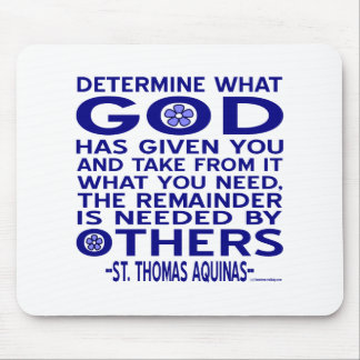 St. Thomas Aquinas Zitat Mousepad
