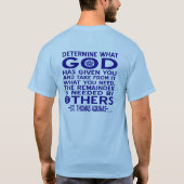 St. Thomas Aquinas Zitat T-Shirt (Rückseite)