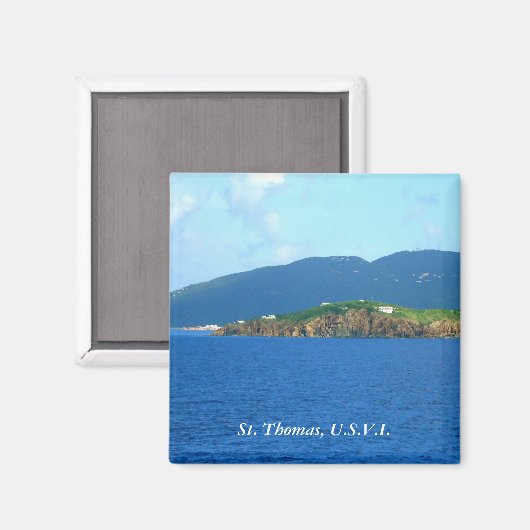 St. Thomas Arrival Magnet (Vorderseite/Rückseite)