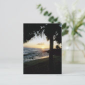 St. Thomas Beach Sunset Postcard Postkarte (Stehend Vorderseite)