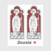 St. Thomas Becket Holding a Sword (M 033) Aufkleber (Blatt)