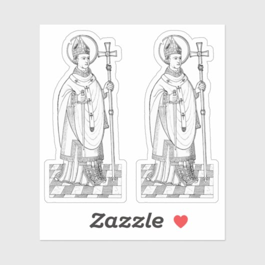 St. Thomas Becket Holding a Sword (M 033) Aufkleber (Blatt)