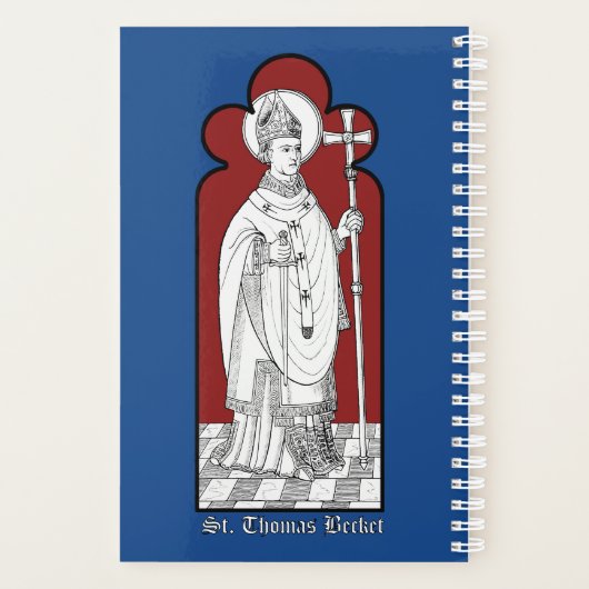St. Thomas Becket Holding a Sword (M 033) Planer (Rückseite)