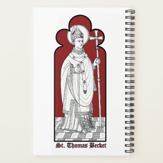 St. Thomas Becket Holding a Sword (M 033) Planer (Rückseite)