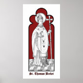 St. Thomas Becket Holding a Sword (M 033) Poster (Vorne)