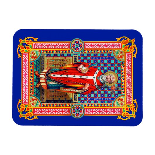 St. Thomas Becket in Red Chasuble (K 34) Magnet (Horizontal)
