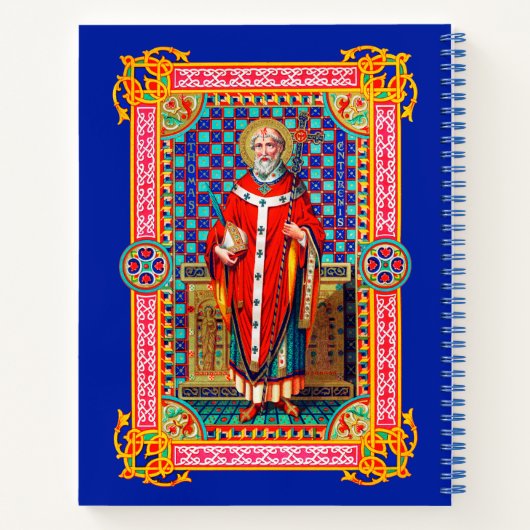 St. Thomas Becket in Red Chasuble (K 34) Notizblock (Rückseite)