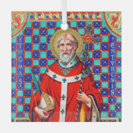 St. Thomas Becket in Red Chasuble (K 34) Ornament Aus Glas