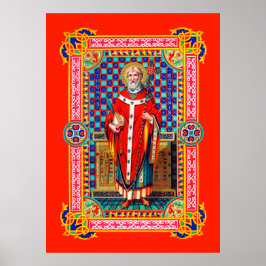 St. Thomas Becket in Red Chasuble (K 34) Poster