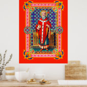 St. Thomas Becket in Red Chasuble (K 34) Poster (Küche)