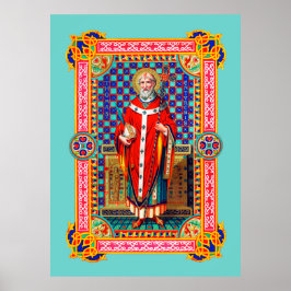 St. Thomas Becket in Red Chasuble (K 34) Poster