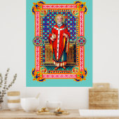 St. Thomas Becket in Red Chasuble (K 34) Poster (Küche)