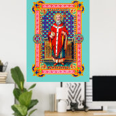St. Thomas Becket in Red Chasuble (K 34) Poster (Heimbüro)