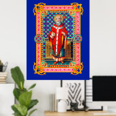 St. Thomas Becket in Red Chasuble (K 34) Poster (Heimbüro)