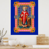St. Thomas Becket in Red Chasuble (K 34) Poster (Küche)