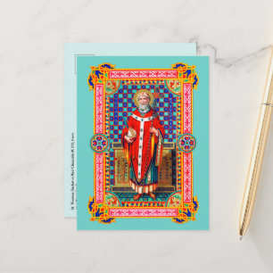 St. Thomas Becket in Red Chasuble (K 34) Postkarte