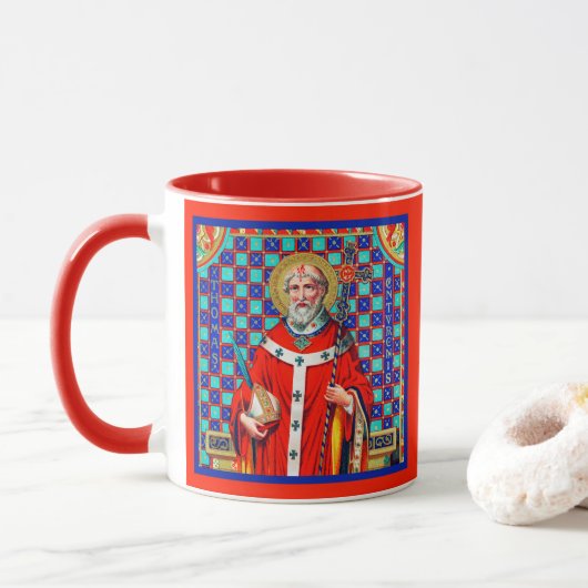 St. Thomas Becket in Red Chasuble (K 34) Tasse (Mit Donut)