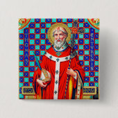 St. Thomas Becket in roter Kasel (K 34) Button (Vorderseite)