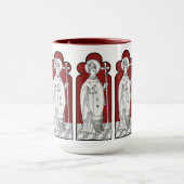 St. Thomas Becket mit einem Schwert (M 033) Tasse (Zentrum)