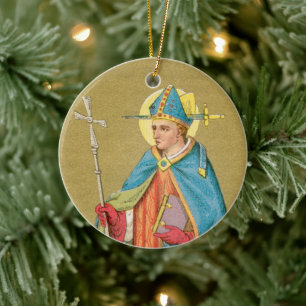 St. Thomas Becket mit Schwert in der Mitra (P 005) Keramik Ornament