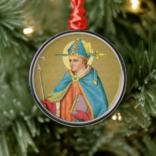 St. Thomas Becket mit Schwert in der Mitra (P 005) Ornament Aus Metall