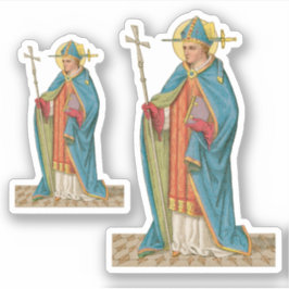 St. Thomas Becket mit Schwert in Miter (P 005) - 2 Aufkleber