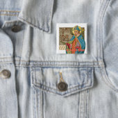 St. Thomas Becket mit Schwert in Miter (P 005) Button (Beispiel)
