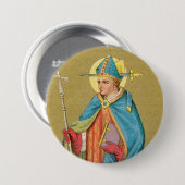 St. Thomas Becket mit Schwert in Miter (P 005) Button (Vorne & Hinten)