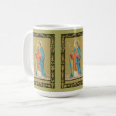 St. Thomas Becket mit Schwert in Miter (P 005) Kaffeetasse (Vorderseite Links)