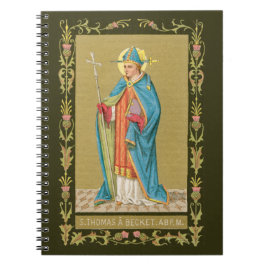 St. Thomas Becket mit Schwert in Miter (P 005) Notizblock