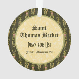 St. Thomas Becket mit Schwert in Miter (P 005) Ornament