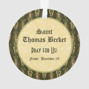 St. Thomas Becket mit Schwert in Miter (P 005) Ornament
