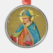St. Thomas Becket mit Schwert in Miter (P 005) Ornament Aus Metall (Vorne)