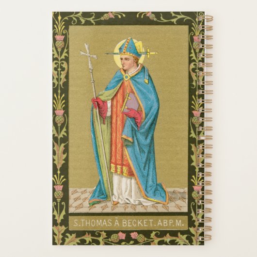 St. Thomas Becket mit Schwert in Miter (P 005) Planer (Rückseite)