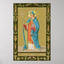 St. Thomas Becket mit Schwert in Miter (P 005)