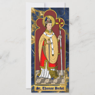 St. Thomas Becket mit Schwert (M 033; koloriert)