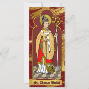 St. Thomas Becket mit Schwert (M 033; koloriert)