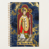 St. Thomas Becket mit Schwert (M 033; koloriert) Planer (Vorderseite)