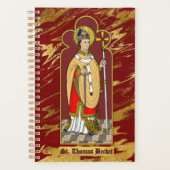 St. Thomas Becket mit Schwert (M 033; koloriert) Planer (Vorderseite)