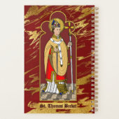 St. Thomas Becket mit Schwert (M 033; koloriert) Planer (Rückseite)