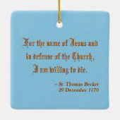 St. Thomas Beckets Martyrdom (M 031) Keramikornament (Rückseite)
