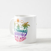 St. Thomas Bliss: Tropische Jungfrau Kaffeetasse (Vorderseite Links)