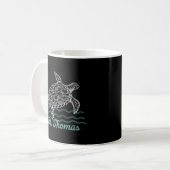 St Thomas Caribbean Island Sea Turtle Kaffeetasse (Vorderseite Links)