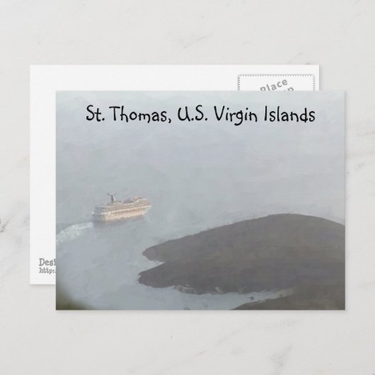 St. Thomas Cruise Postcard Postkarte (Vorne/Hinten)