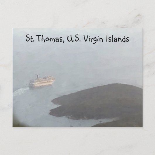 St. Thomas Cruise Postcard Postkarte (Vorderseite)